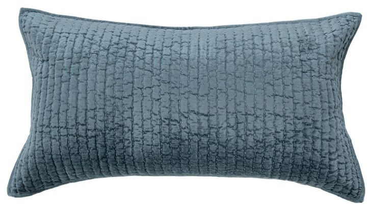 Bari Stone Blue King Sham