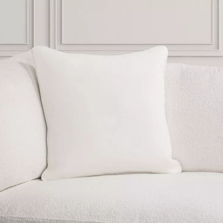 Bedford Linen Ivory Square Accent Pillow Set of 2