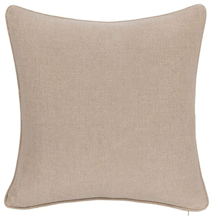 Bedford Linen Natural Square Accent Pillow