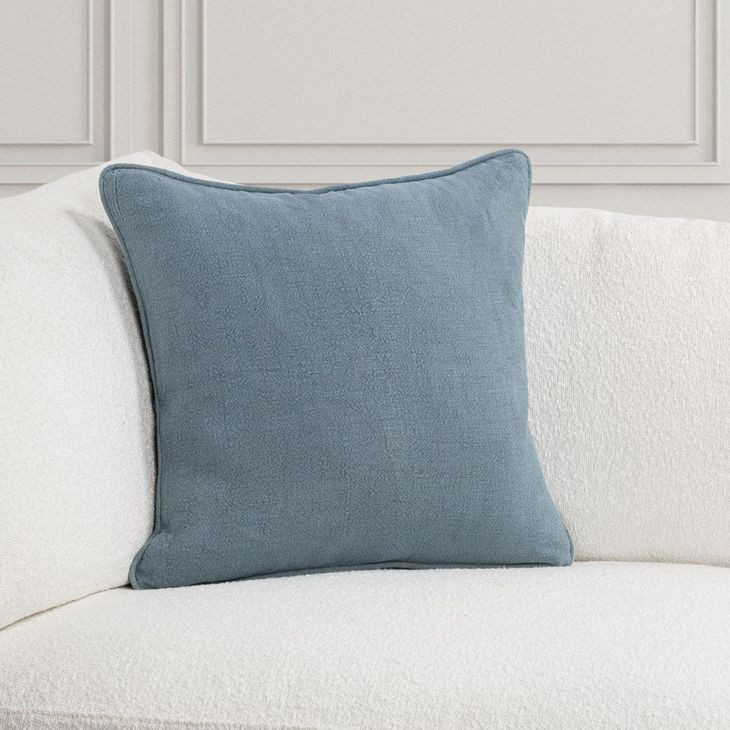 Bedford Linen Chambray Square Accent Pillow