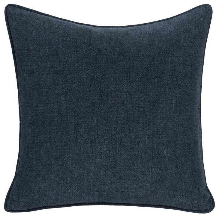 Bedford Linen Indigo Square Accent Pillow
