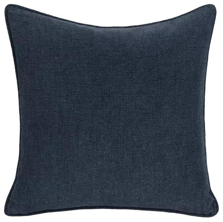 Bedford Linen Indigo Square Accent Pillow Set of 2
