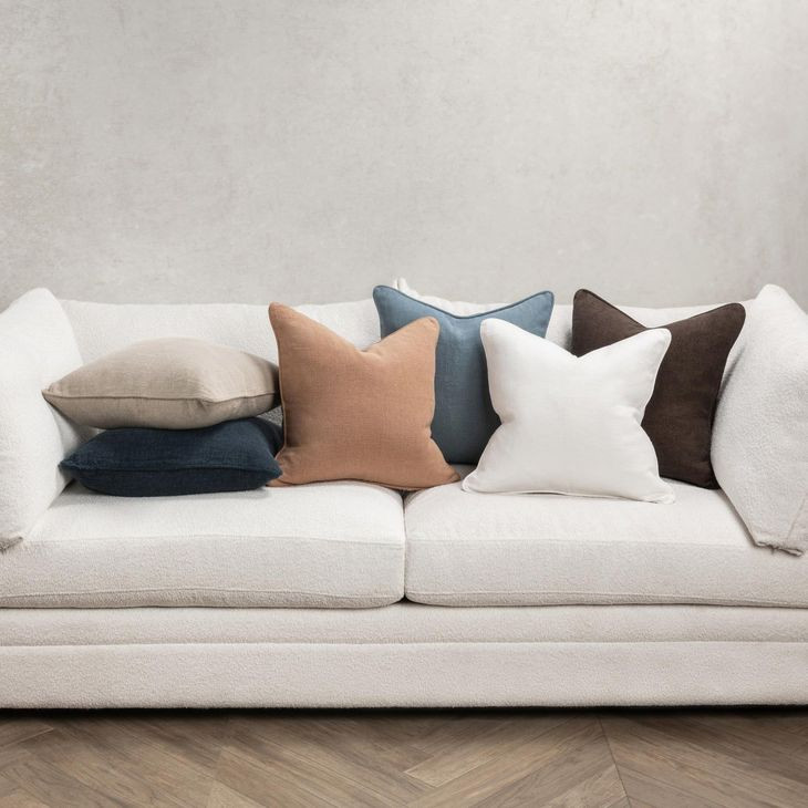 Bedford Linen Indigo Square Accent Pillow