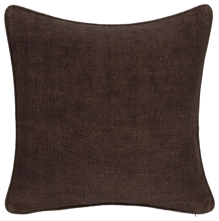 Bedford Linen Ganache Square Accent Pillow