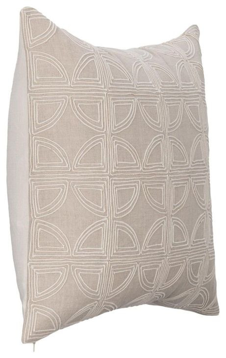 Villa Classics Elea Natural Square Accent Pillow