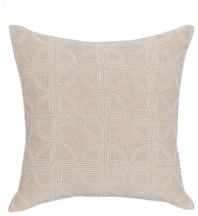 Villa Classics Elea Natural Square Accent Pillow