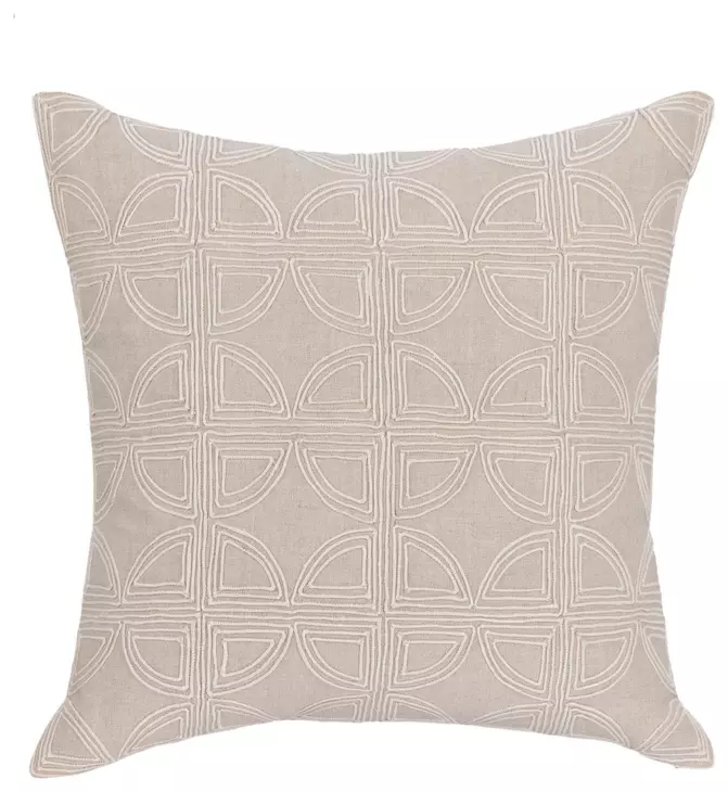 Villa Classics Elea Natural Square Accent Pillow Set of 2