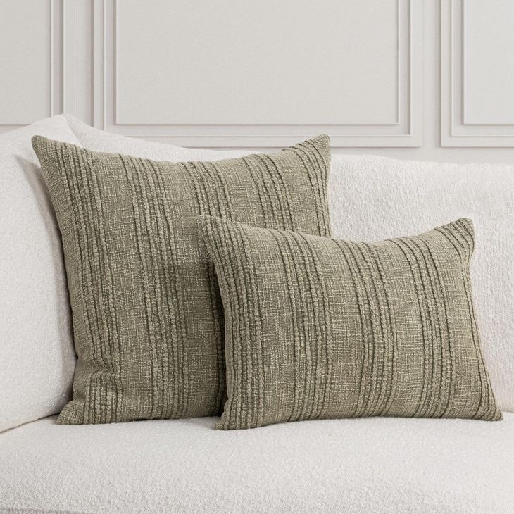 Gratitude Sage Square Accent Pillow