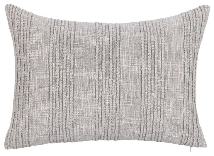 Gratitude Gray Rectangular Accent Pillow
