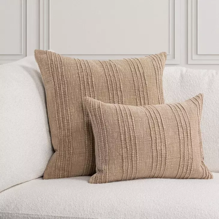 Gratitude Natural Rectangular Accent Pillow Set of 2