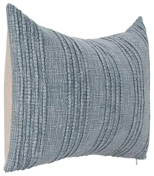 Gratitude Sea Fog Blue Rectangular Accent Pillow Set of 2