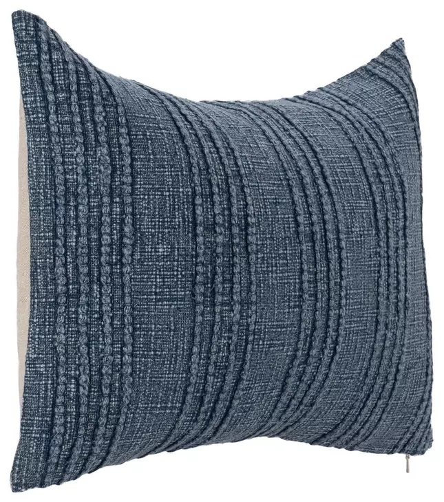 Gratitude Navy Blue Rectangular Accent Pillow Set of 2
