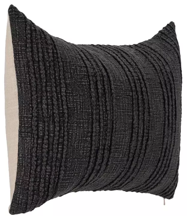 Gratitude Black Rectangular Accent Pillow Set of 2