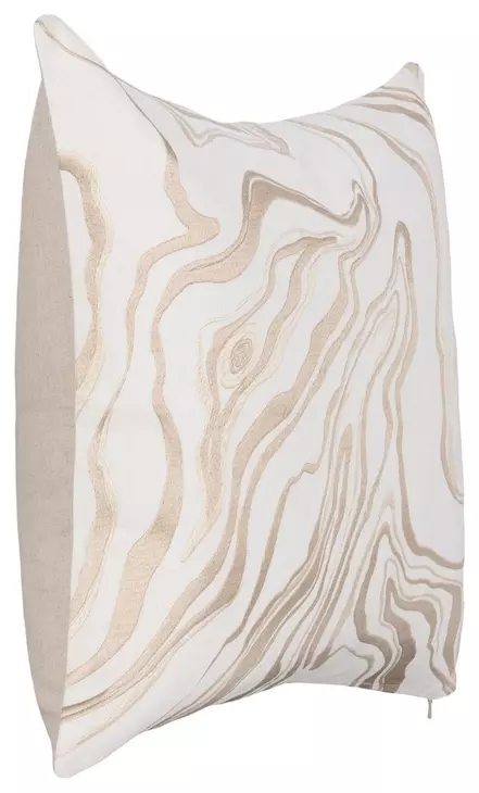Tranquil Coasts Drift Ivory and Natural Square Accent Pillow Set of 2