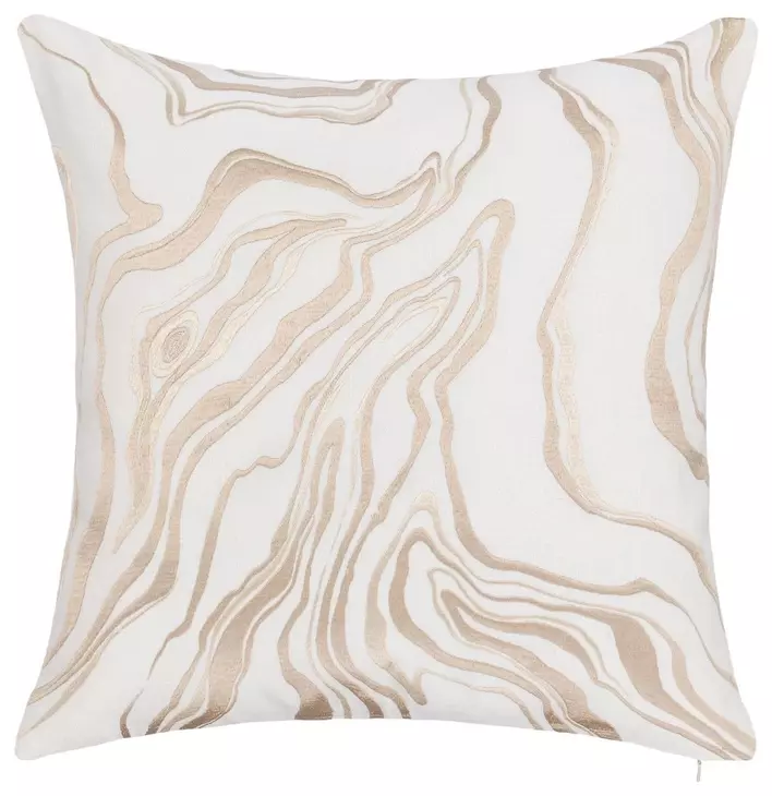 Tranquil Coasts Drift Ivory and Natural Square Accent Pillow Set of 2