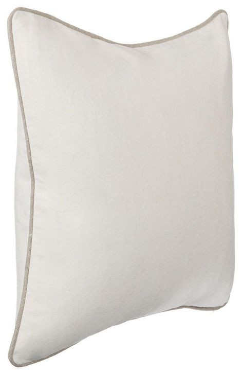 Heirloom Velvet Ivory 22 x 22" Accent Pillow