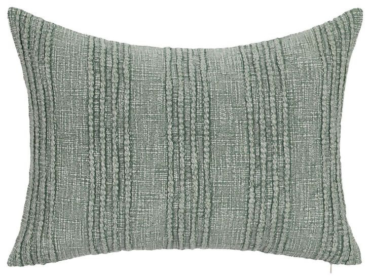 Gratitude Green Rectangular Accent Pillow