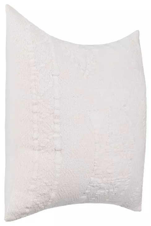 Lineage Abbey Ivory Square Accent Pillow Set of 2