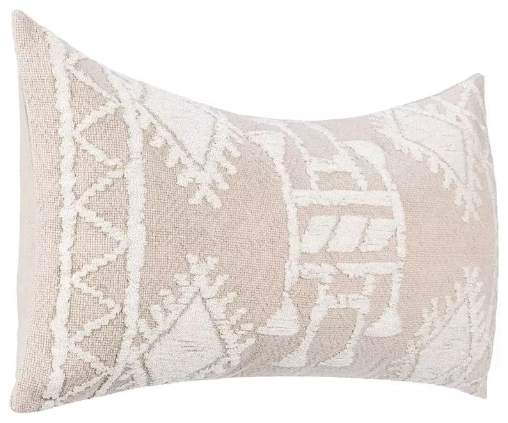 Lineage Abbey Mocha Cream and Ivory Rectangular Accent Pillow Set of 2