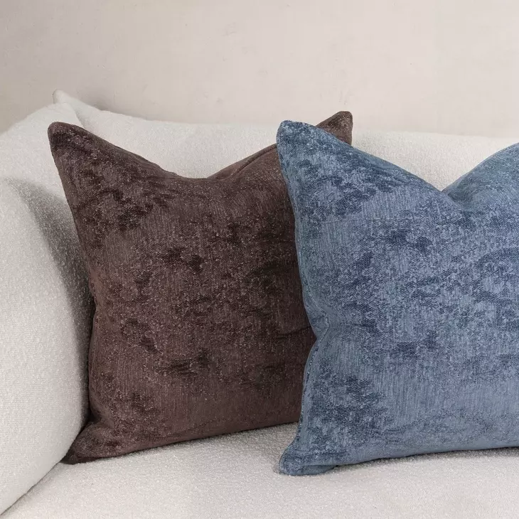 Oliver Sierra Brown Square Accent Pillow Set of 2