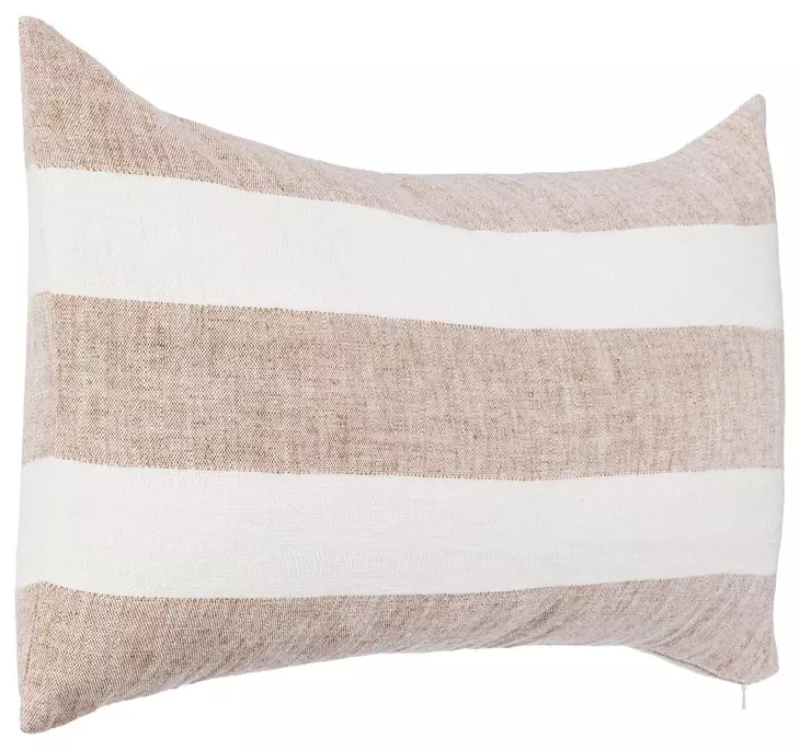Lineage Eleanor Natural and Ivory Rectangular Accent Pillow Set of 2