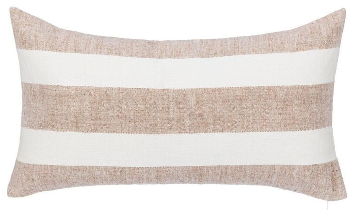 Lineage Eleanor Natural and Ivory Rectangular Accent Pillow