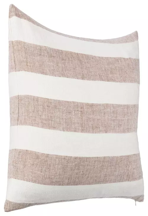 Lineage Eleanor Natural and Ivory Square Accent Pillow Set of 2