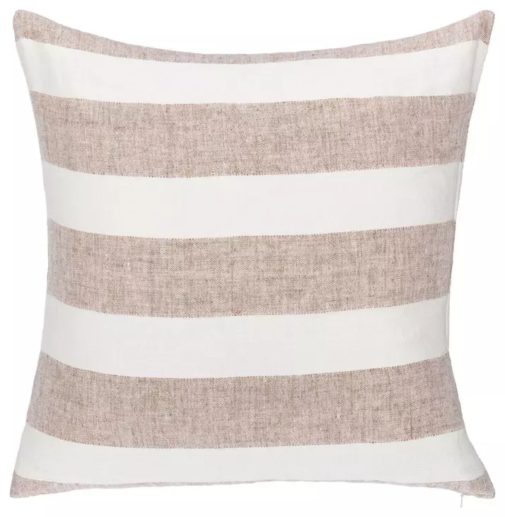 Lineage Eleanor Natural and Ivory Square Accent Pillow Set of 2