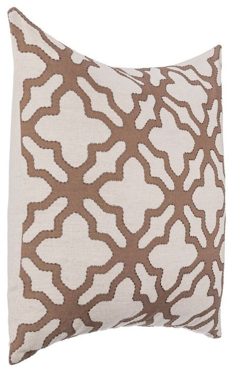 Lineage Mullan Frothed Brown Square Accent Pillow