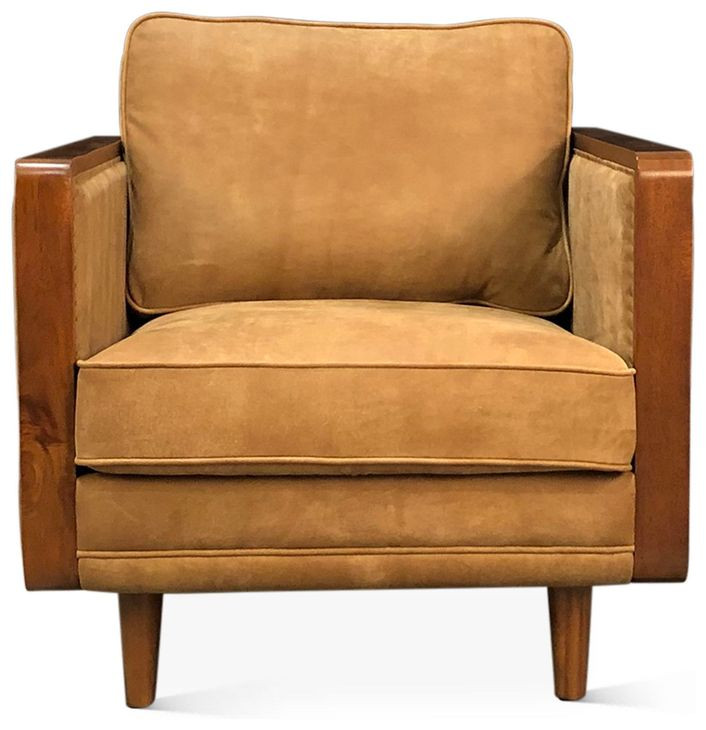 Victoria Outback Tan Leather Accent Chair