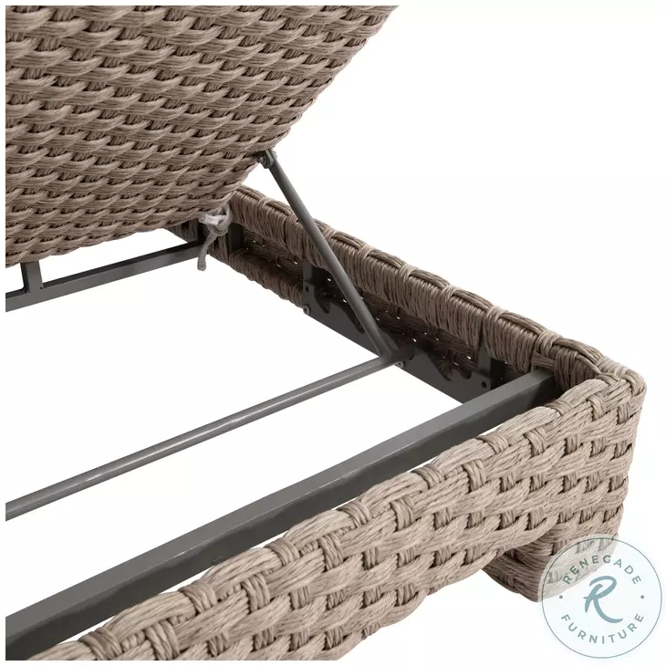 Trieste Pampas And Cream Outdoor Chaise