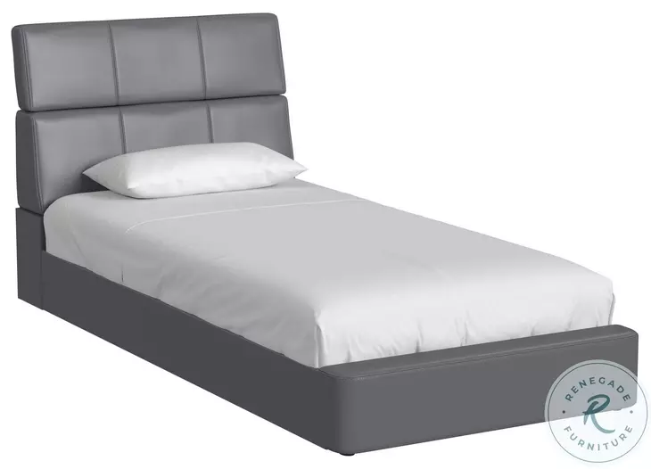 Booker Grey Youth Upholstered Panel Bedroom Set