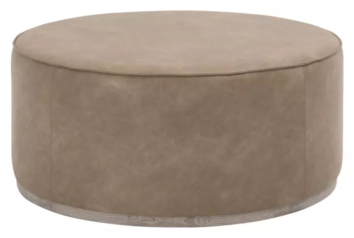 Vale Ivanhoe Toast Upholstered Round Large Ottoman