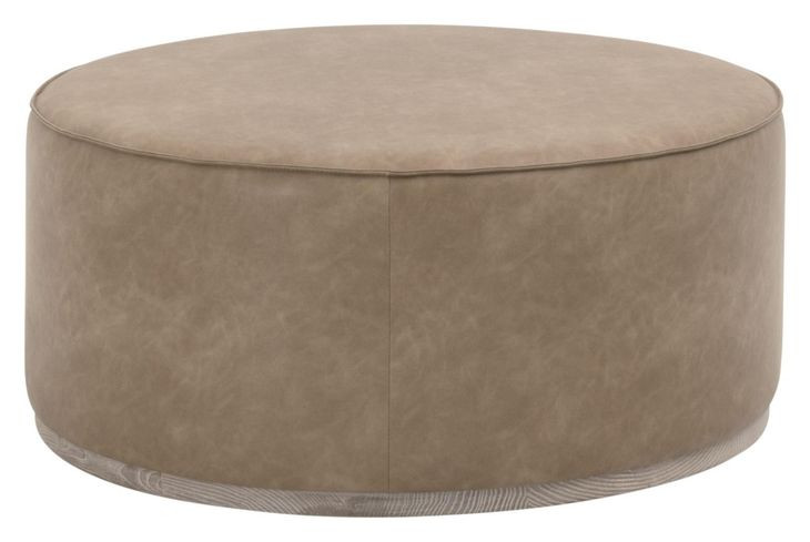 Vale Ivanhoe Toast Upholstered Round Large Ottoman