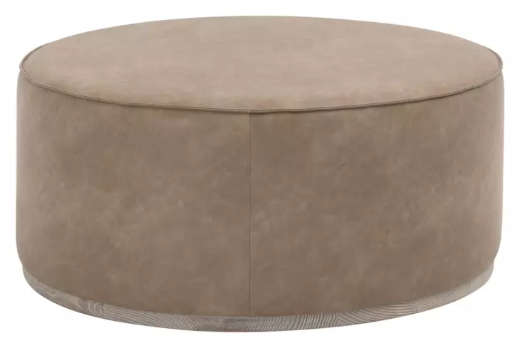 Vale Ivanhoe Toast Upholstered Round Large Ottoman
