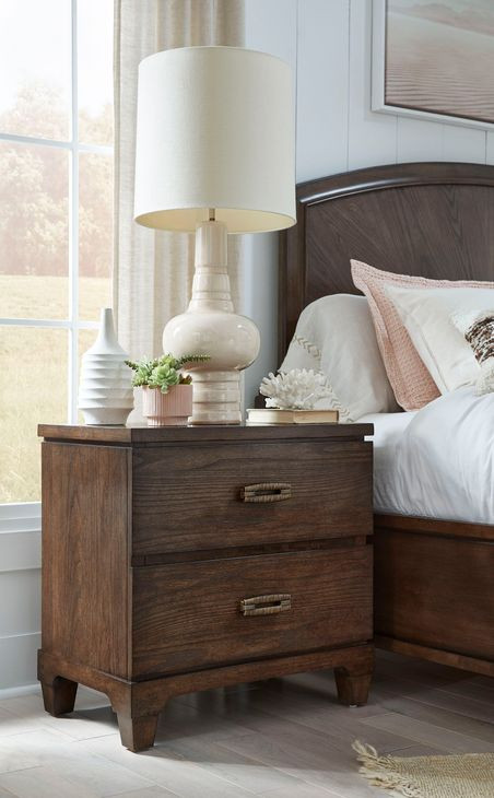 Sugar Mill Spiced Rum 2 Drawer Nightstand with USB Charging