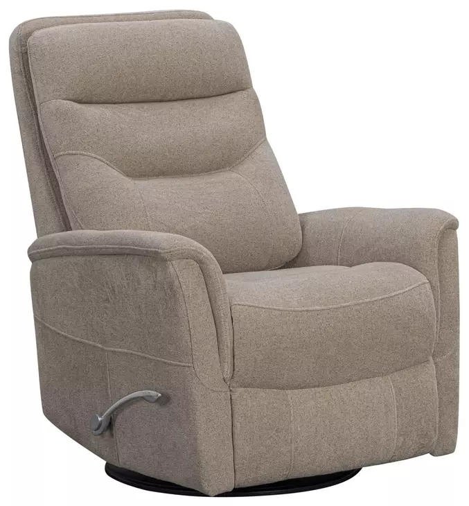 Dualis Snazzy Taupe Manual Swivel Glider Recliner