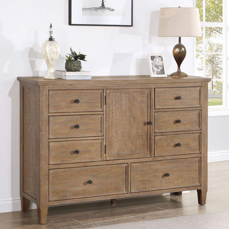 Riverdale Natural 8 Drawer Dresser