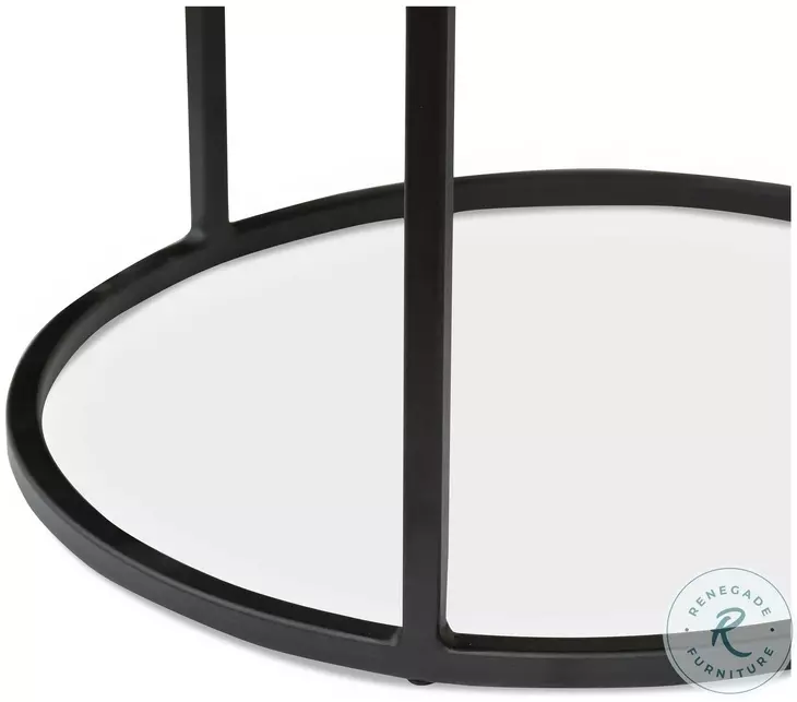 Lavastone Black Outdoor Nesting Tables