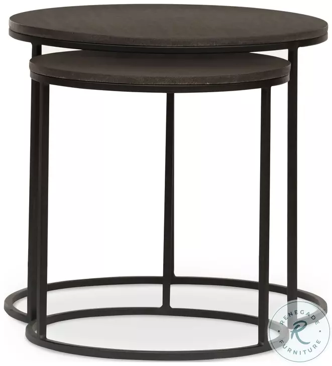 Lavastone Black Outdoor Nesting Tables