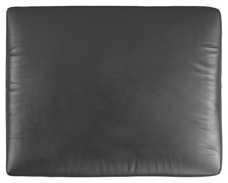 Germain Charcoal Leather Upholstered Rectangular Ottoman