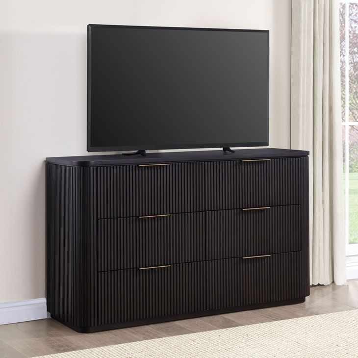 Henry Espresso 6 Drawer Dresser