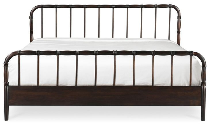 Vivian Dark Brown King Panel Bed