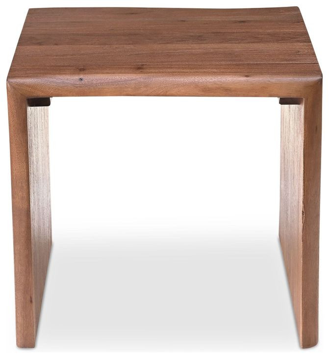 Tyrell Natural Brown Square Side Table