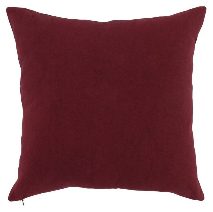 Verdant Monica Raspberry Red Square Accent Pillow Set of 2