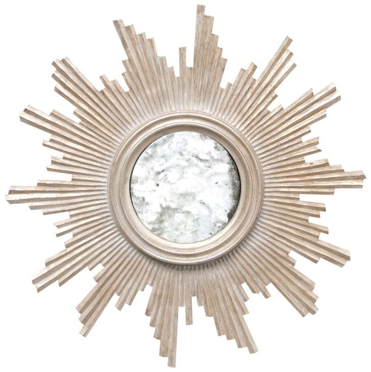 Versailles Silver Leaf Round Wall Mirror