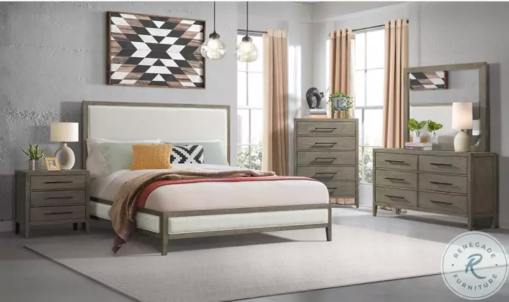 Armes Grey 3 Drawer Nightstand