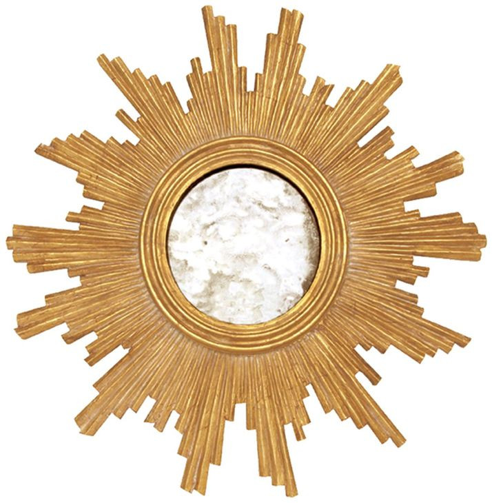 Versailles Gold Leaf Round Wall Mirror