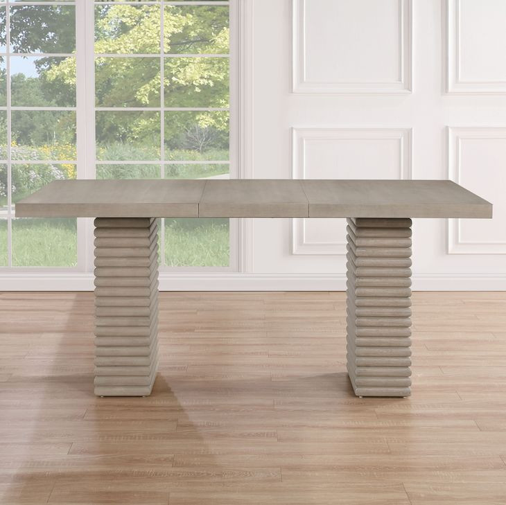 Lily Brown Extendable Counter Height Dining Table