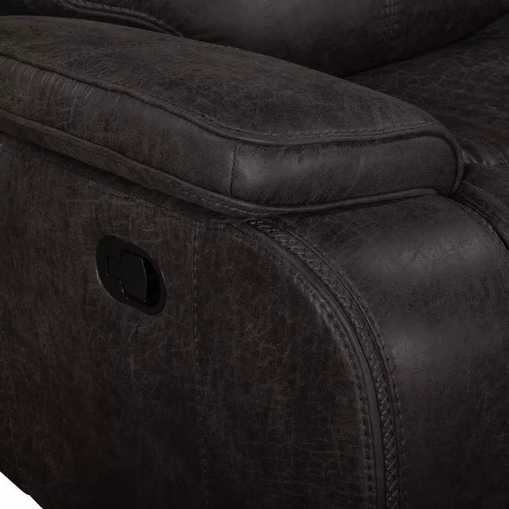 Brookings Charcoal 88" Reclining Sofa